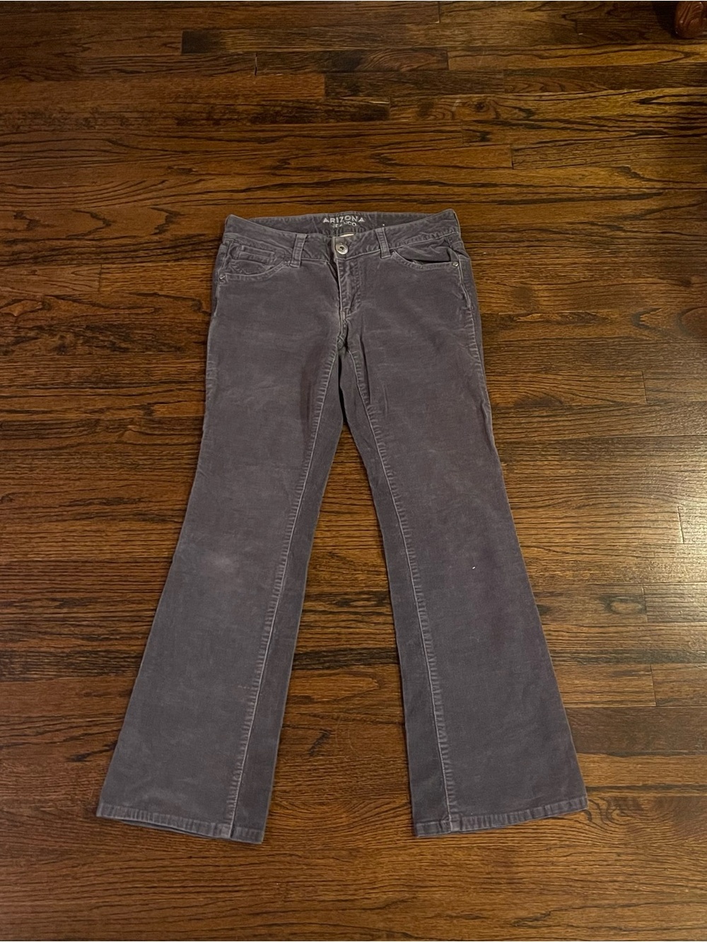 Arizona Jean Company Charcoal Gray Corduroy Jeans